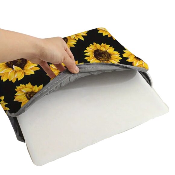 Sunflower Padded Water Resistant 15" Tablet Laptop Case NWT - Picture 3 of 7